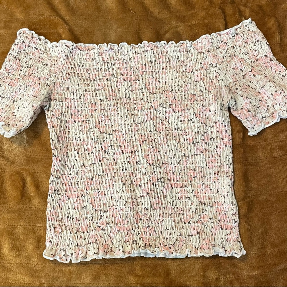 Off the shoulder floral top